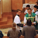 Father Richards Distributing Communion