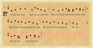 Pater Noster Chant Fragment