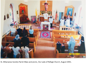St. Athanasius Society Parish Mass and Picnic, Our Lady of Refuge Church, August 2001